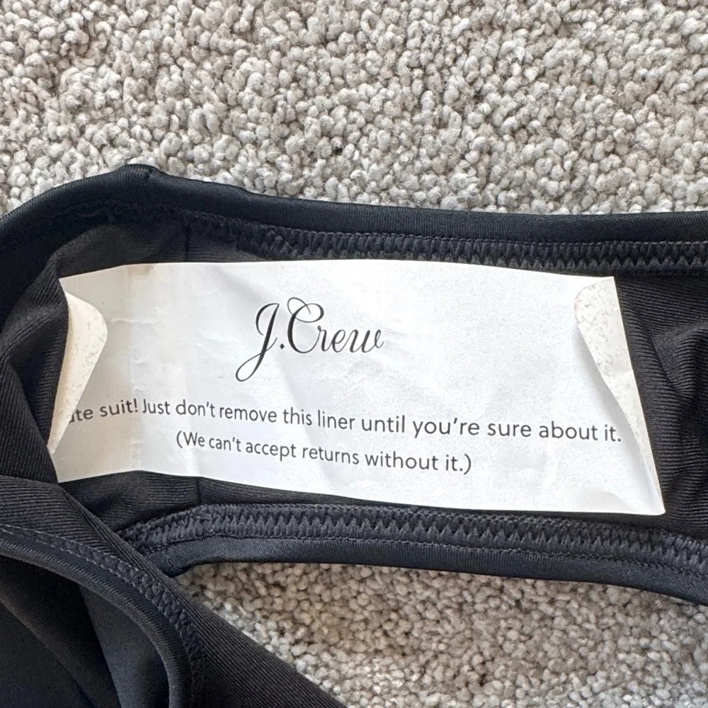 J. Crew Women's Classic Black Bikini Bottom - Picture 8 of 8